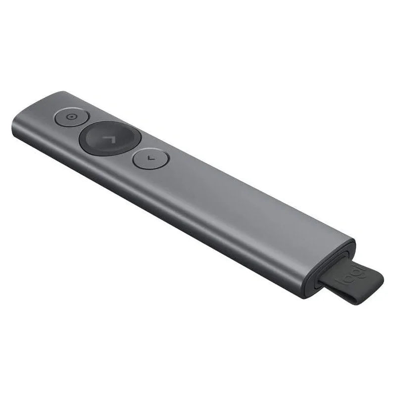 Logitech Spotlight Presentation Remote Advanced Digital Highlighting With Bluetooth, Universal Presenter Clicker, 30M Range And Quick Charging, Grey - eBuy UAE